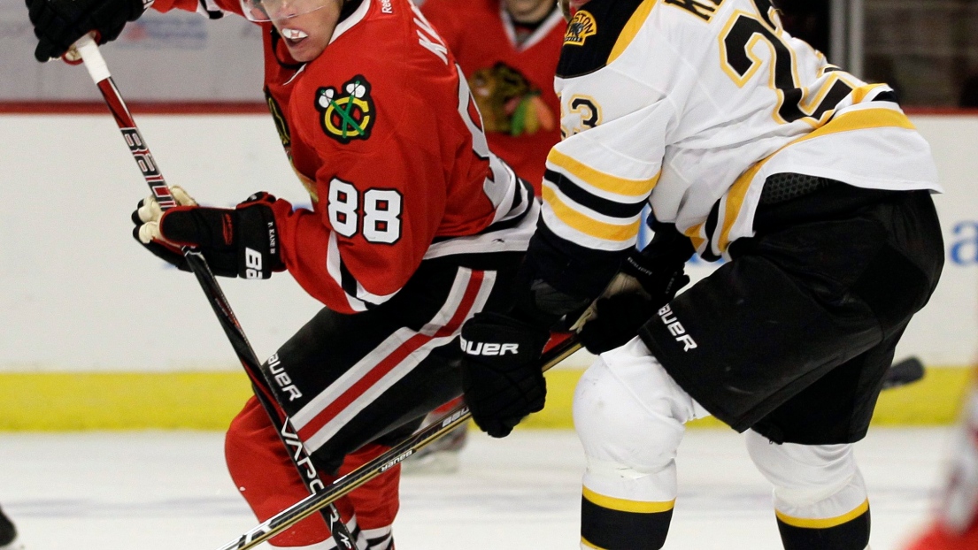 Patrick Kane et Chris Kelly