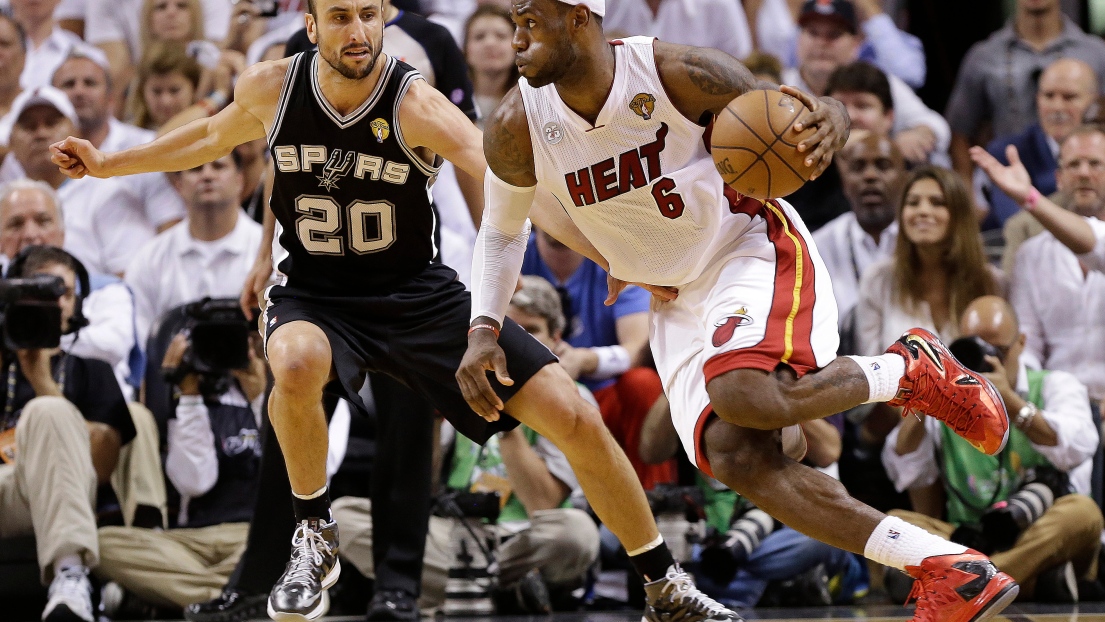 Manu Ginobili et LeBron James.