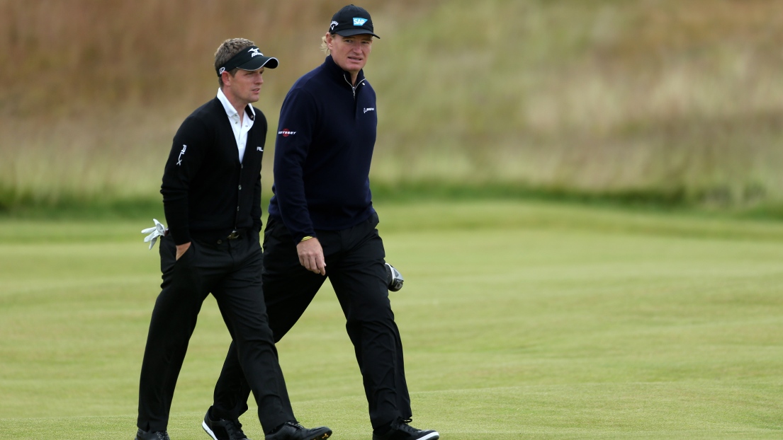 Luke Donald et Ernie Els