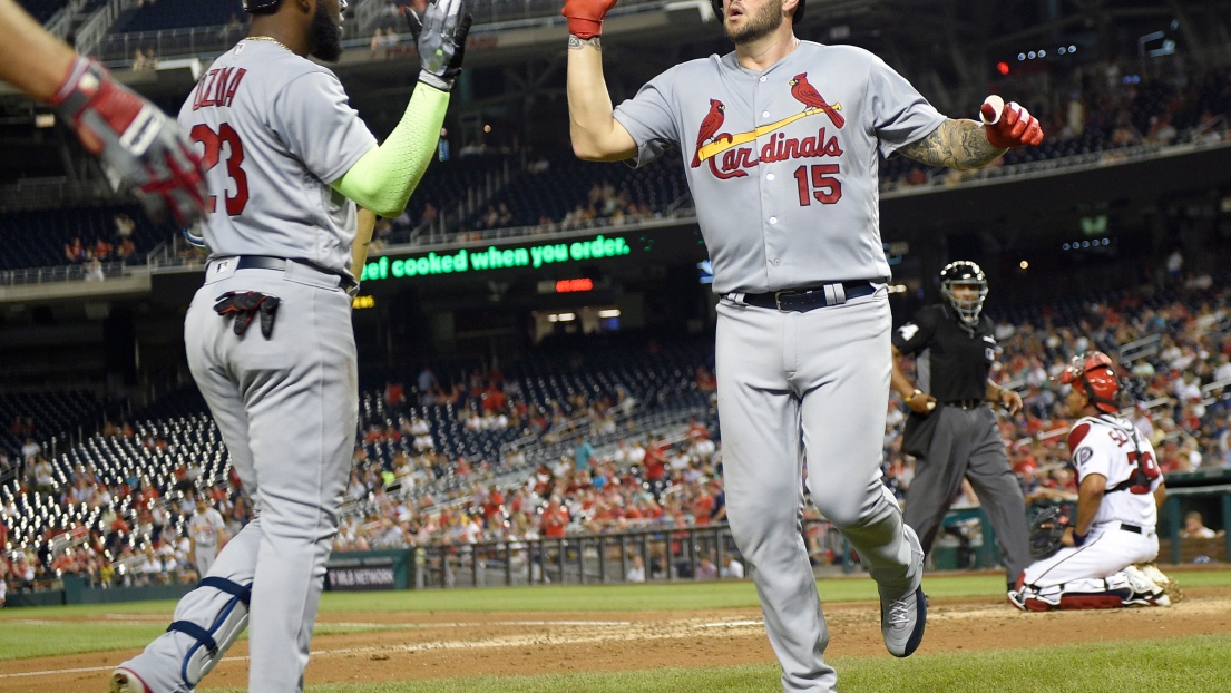 Marcell Ozuna et Matt Adams