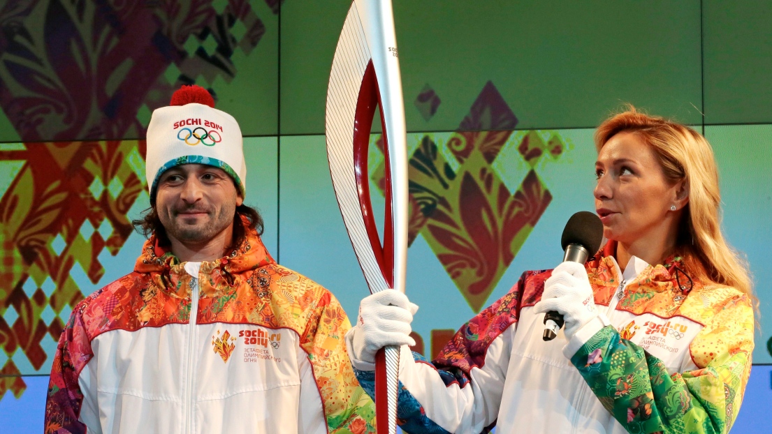 La torche olympique