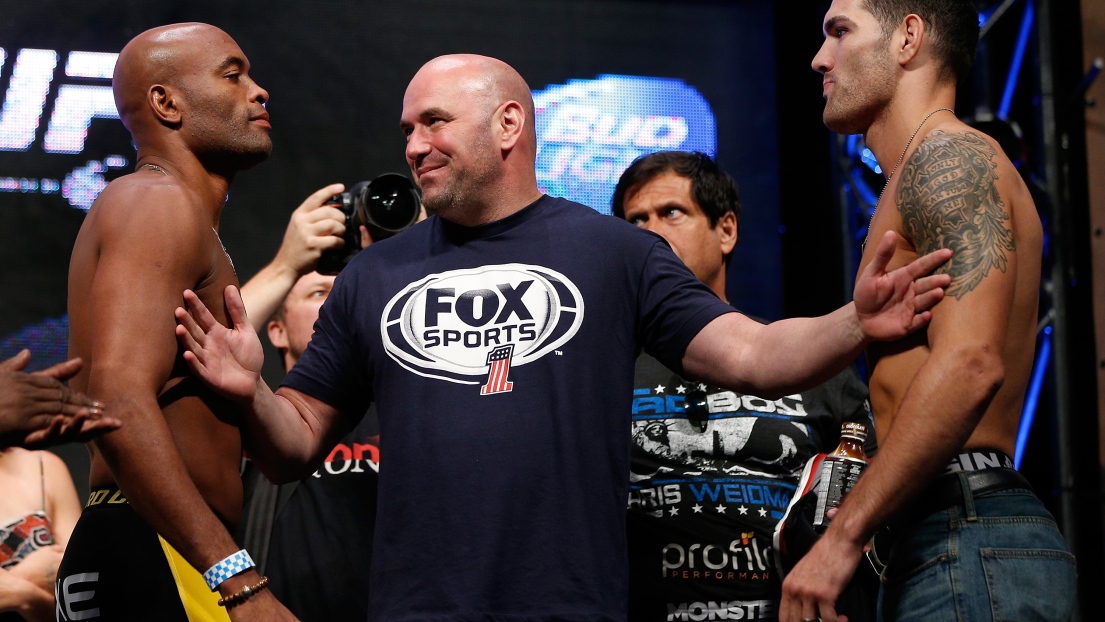 Anderson Silva et Chris Weidman