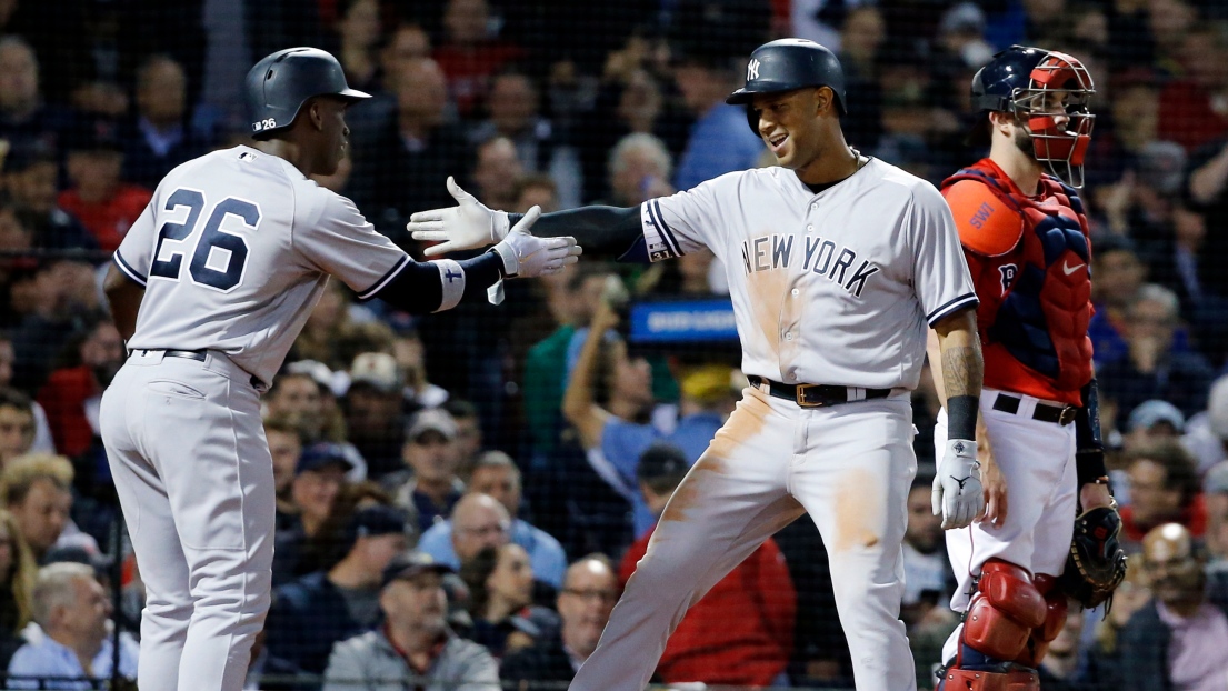 Andrew McCutchen et Aaron Hicks