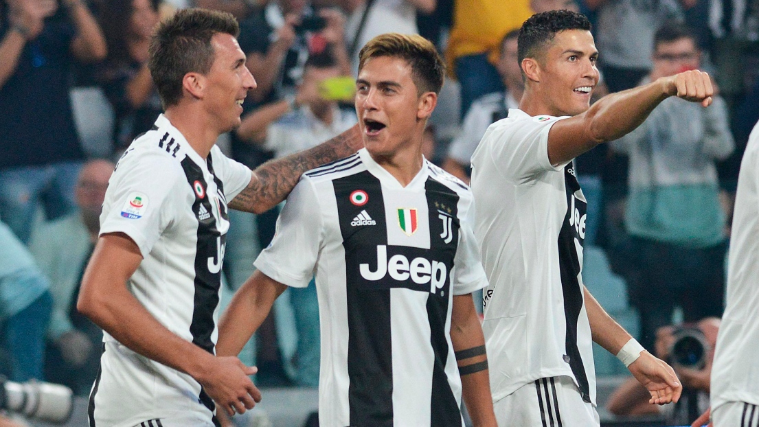 Mario Mandzukic, Paulo Dybala et Cristiano Ronaldo