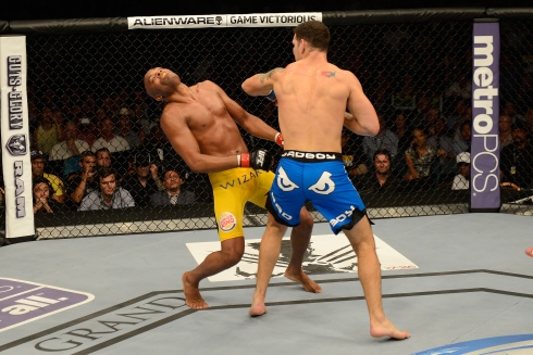 Anderson Silva et Chris Weidman