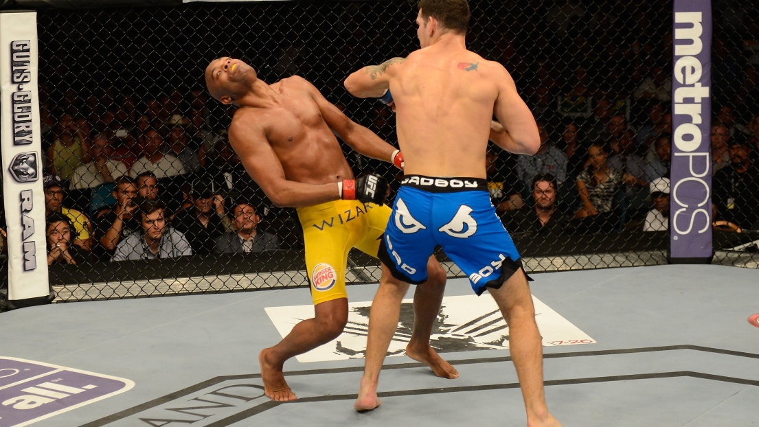 Anderson Silva et Chris Weidman