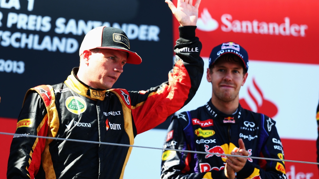 Kimi Räikkönen et Sebastian Vettel