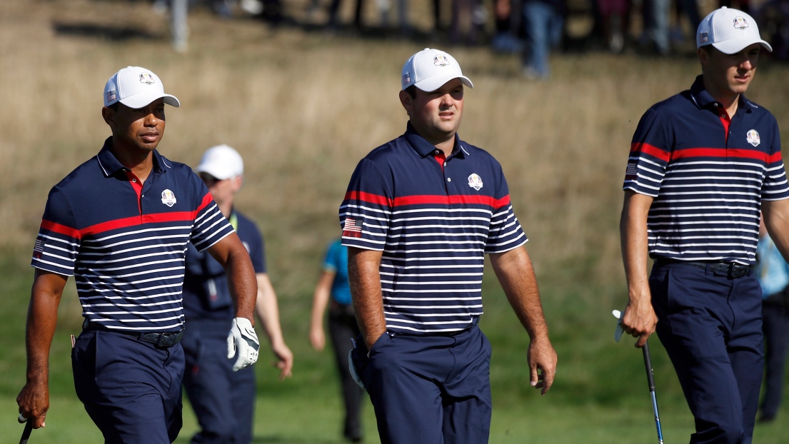 Tiger Woods, Patrick Reed et Jordan Spieth