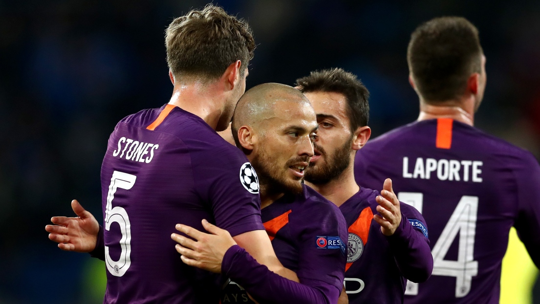 John Stones et David Silva