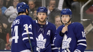 Auston Matthews, Morgan Rielly et Mitch Marner