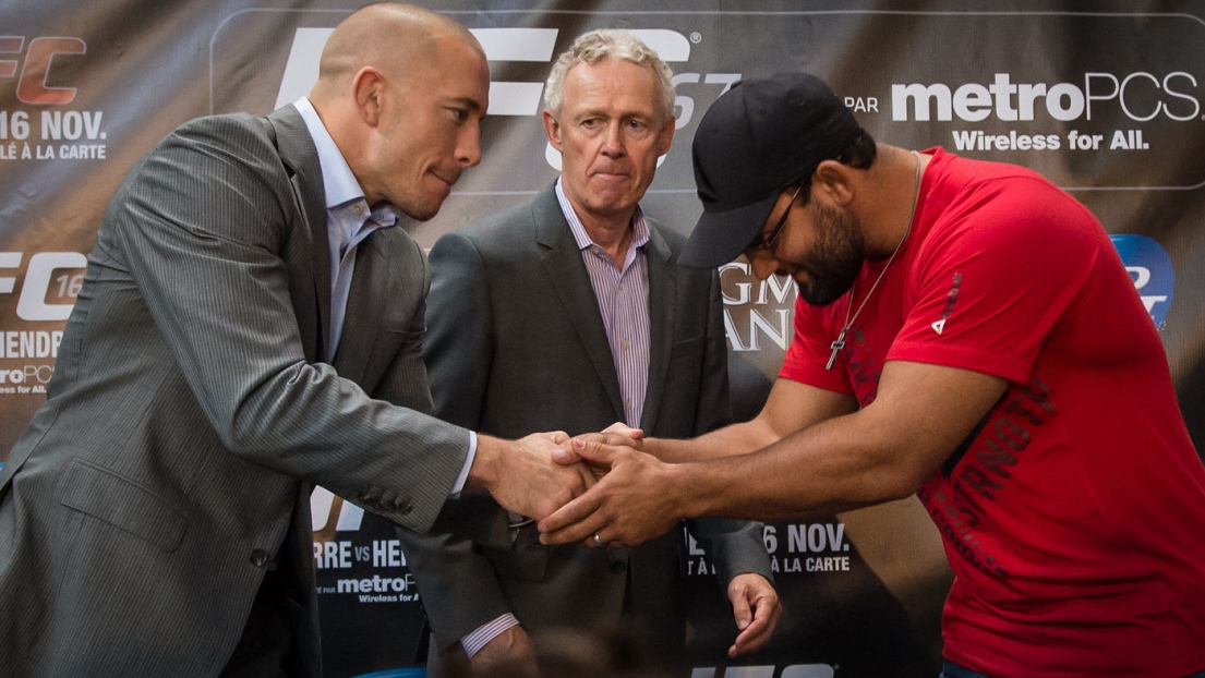 Georges St-Pierre et Johny Hendricks