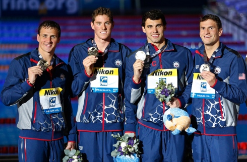 Ryan Lochte Conor Dwyer, Ricky Berens et Charles Gipson Houchin