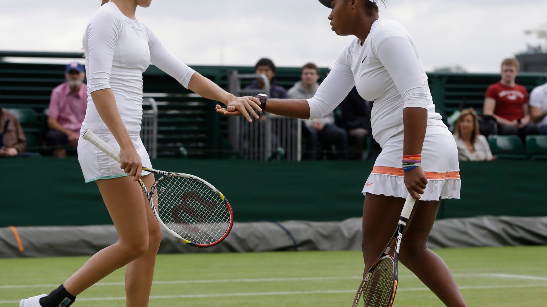 Eugenie Bouchard et Taylor Townsend