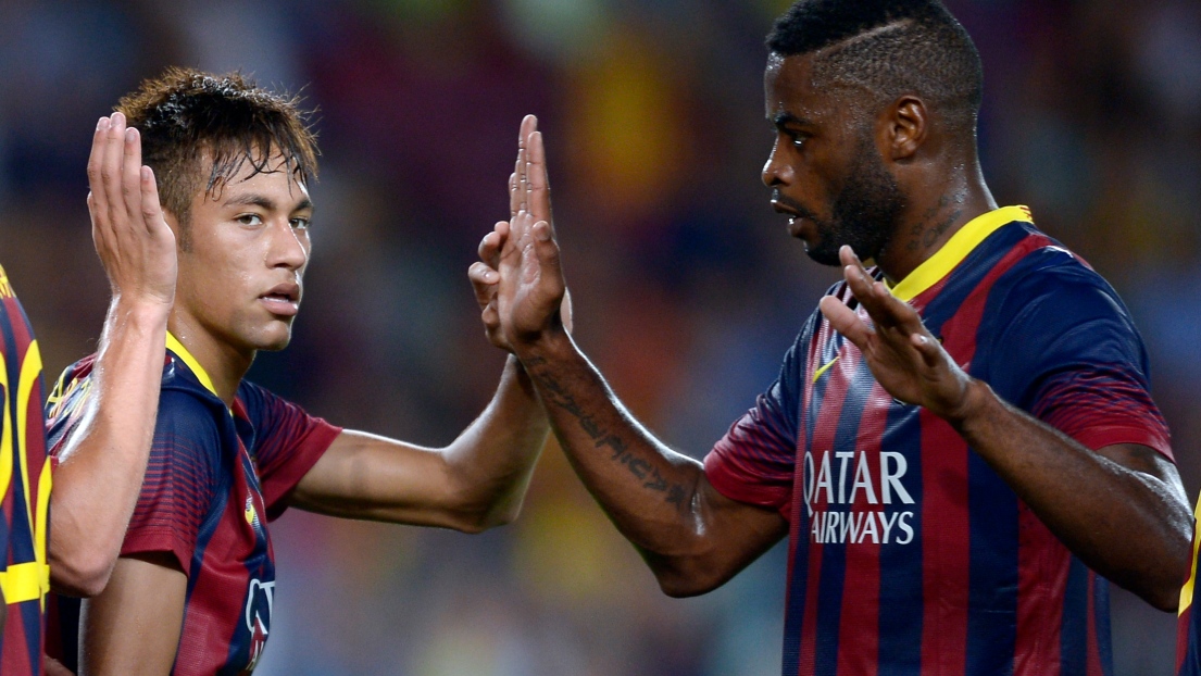 Neymar et Alex Song