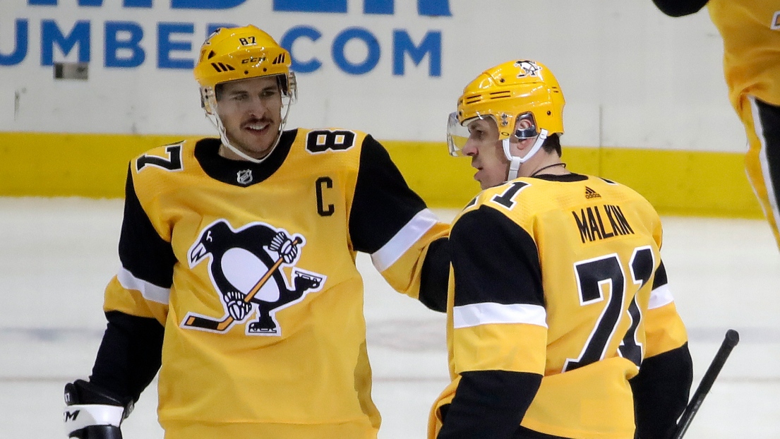 Sidney Crosby et Evgeni Malkin