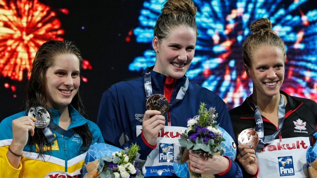 Belinda Hocking, Missy Franklin et Hilary Caldwell