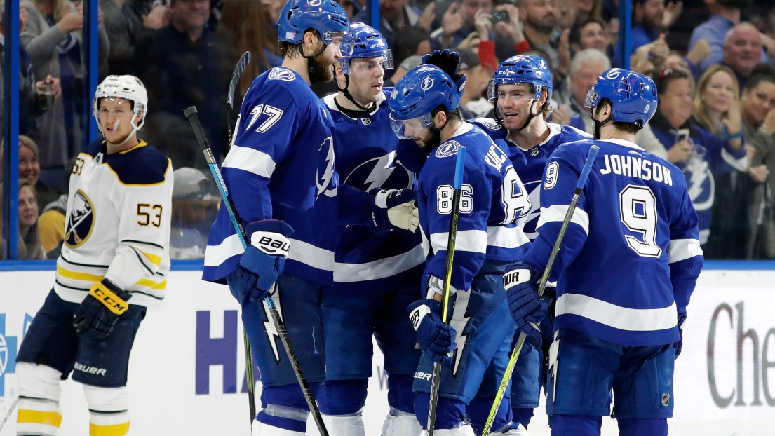 Le Lightning de Tampa Bay célèbre