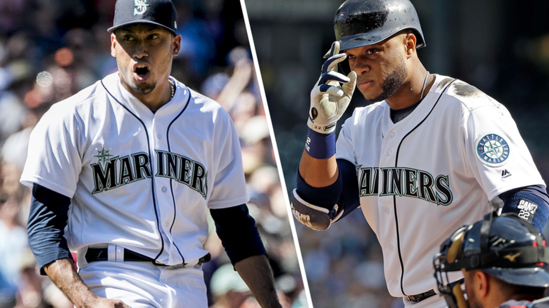 De gauche à droite : Edwin Diaz et Robinson Cano, les nouvelles acquisitions des Mets de New York