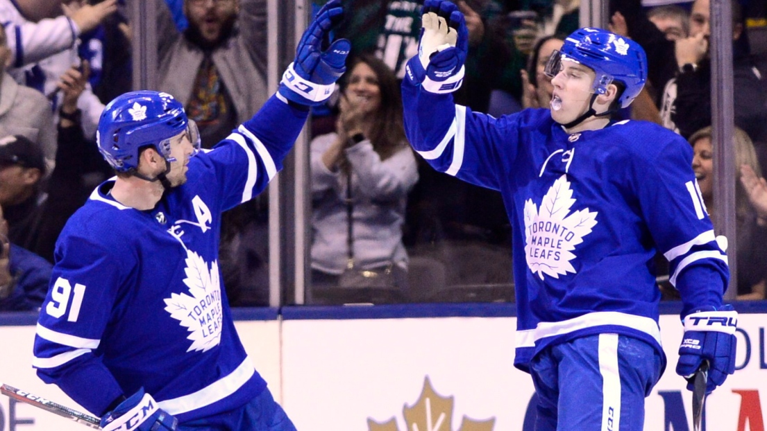 John Tavares et Mitch Marner