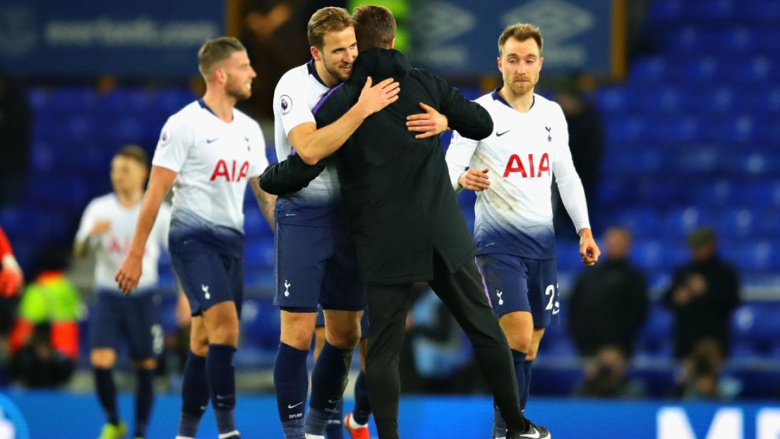 Mauricio Pochettino et Harry Kane