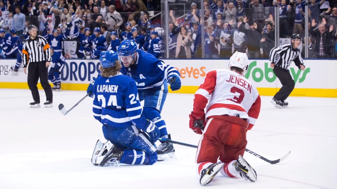 Morgan Rielly et Kasperi Kapanen