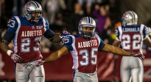 Tyron Carrier à droite et Jerome Messam.