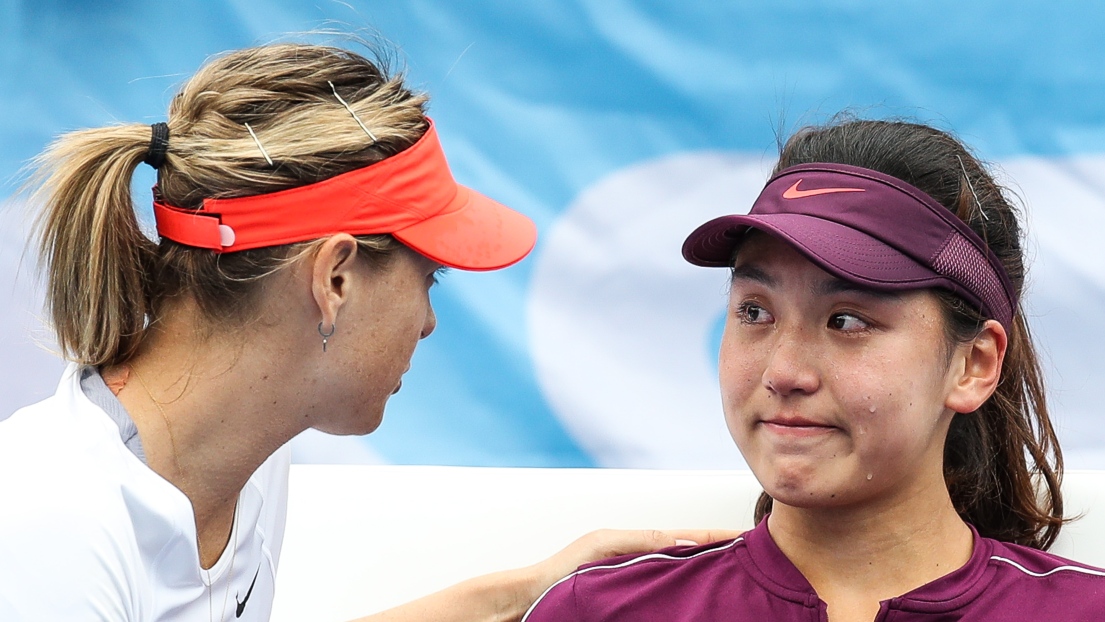 Maria Sharapova et Wang Xinyu