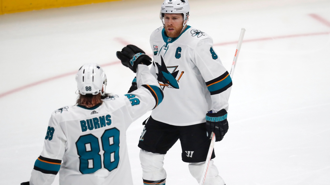 Brent Burns et Joe Pavelski