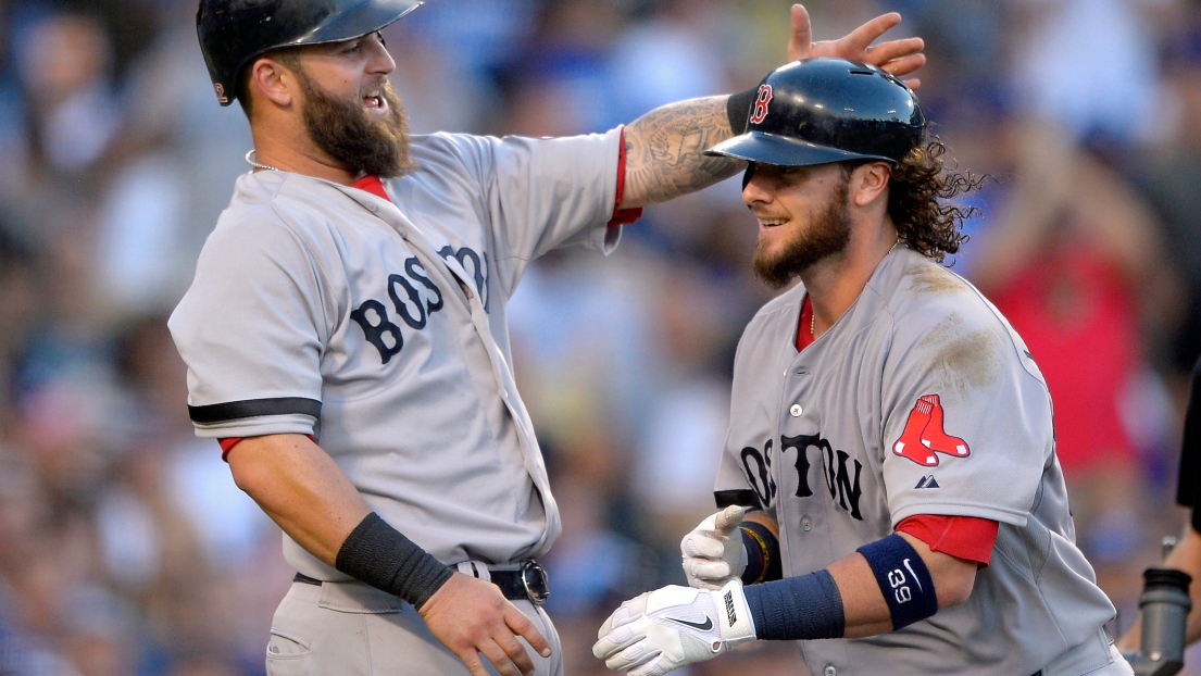 Jarrod Saltalamacchia et Mike Napoli