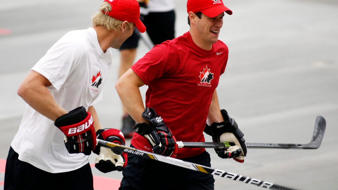 Jordan Staal et Sidney Crosby