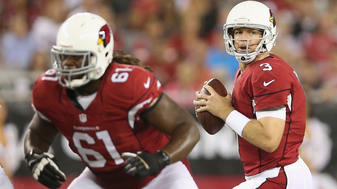 Jonathan Cooper et Carson Palmer