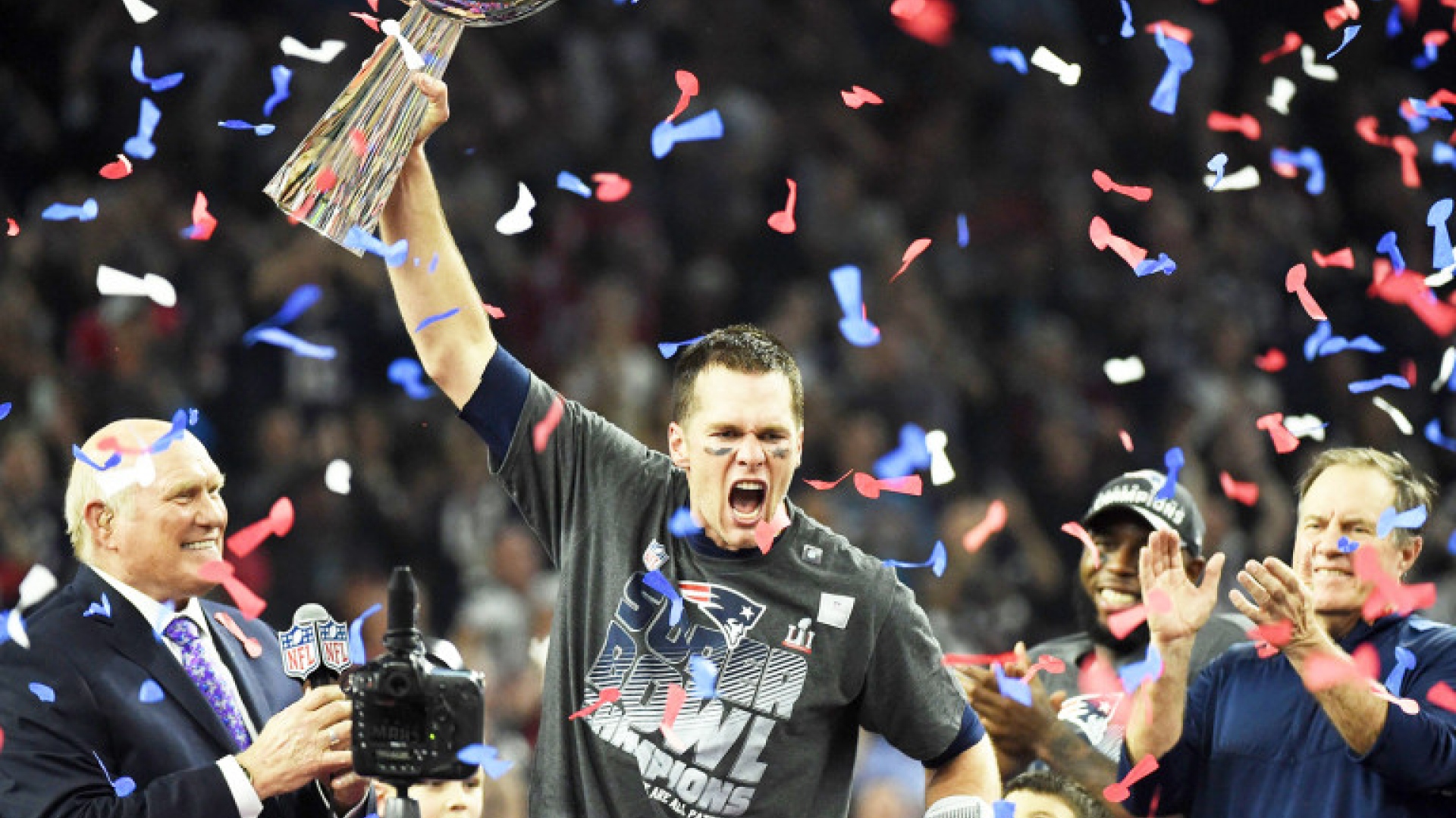 Tom Brady et Bill Belichick au Super Bowl LI