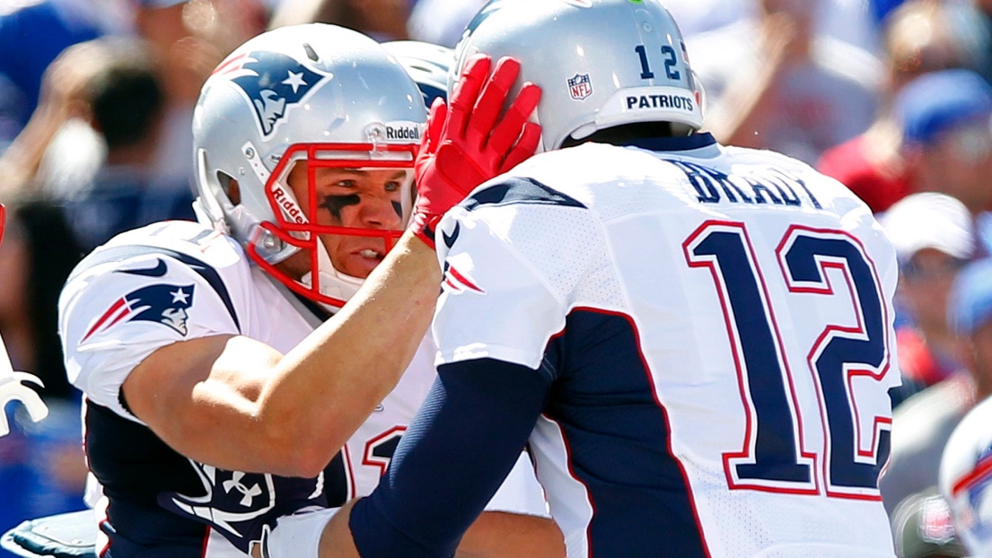 Julian Edelman et Tom Brady