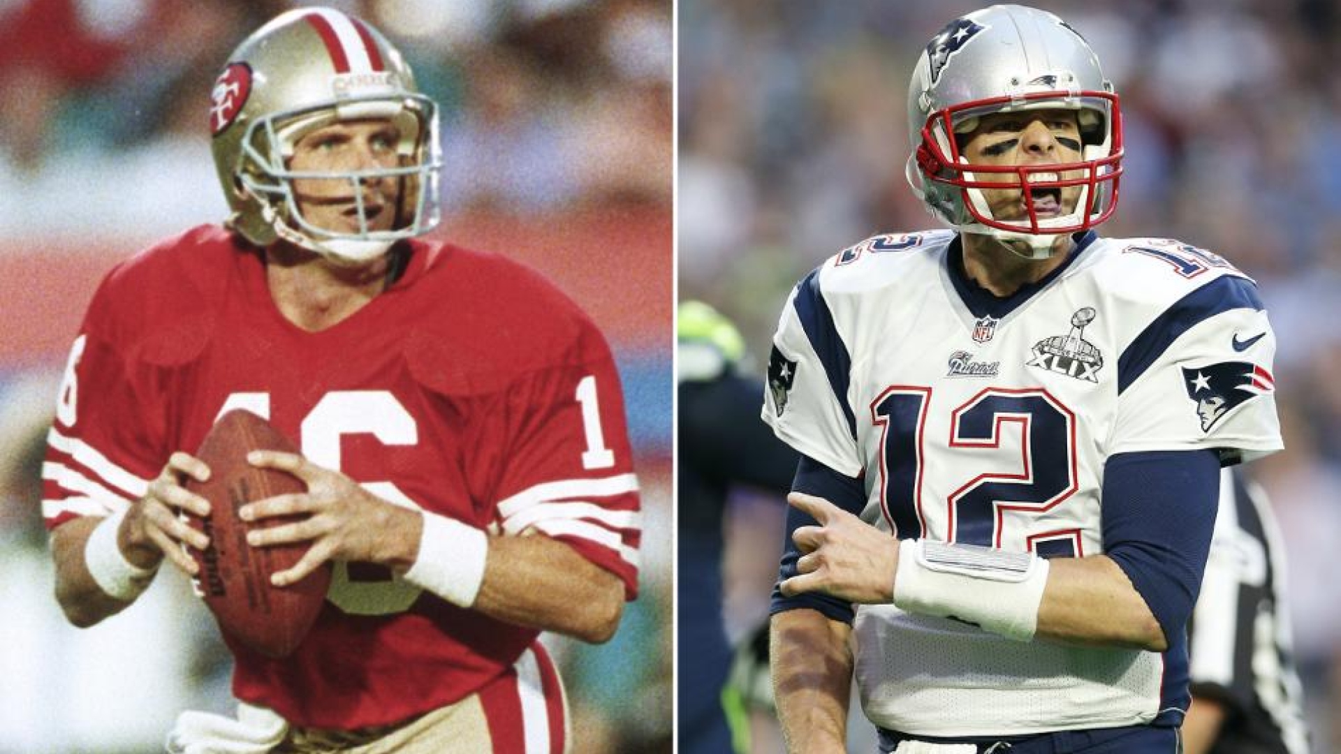 Joe Montana (16), Tom Brady (12)