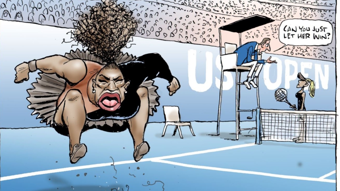 Caricature de Serena Williams