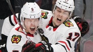Connor Murphy et Dylan Strome Connor Murphy et Dylan Strome