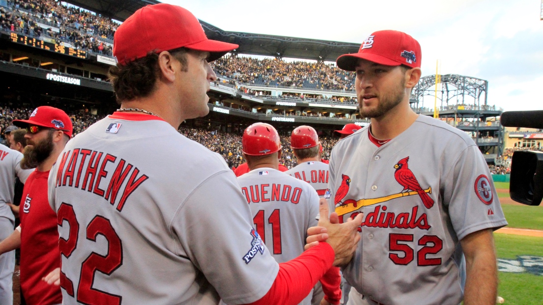 Mike Matheny et Michael Wacha