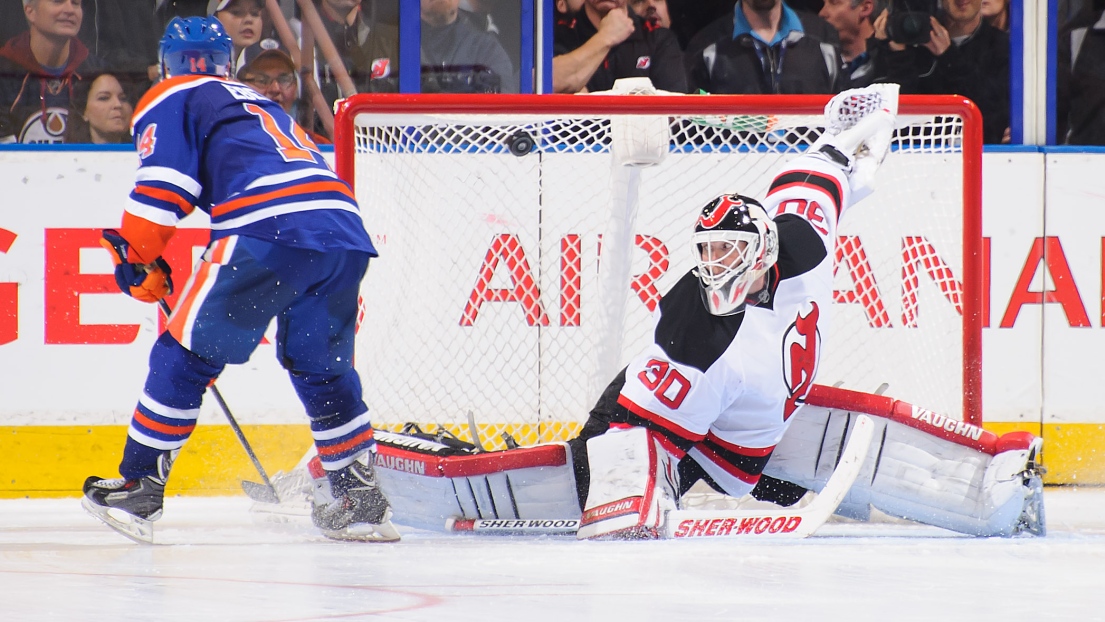 Jordan Eberle et Martin Brodeur