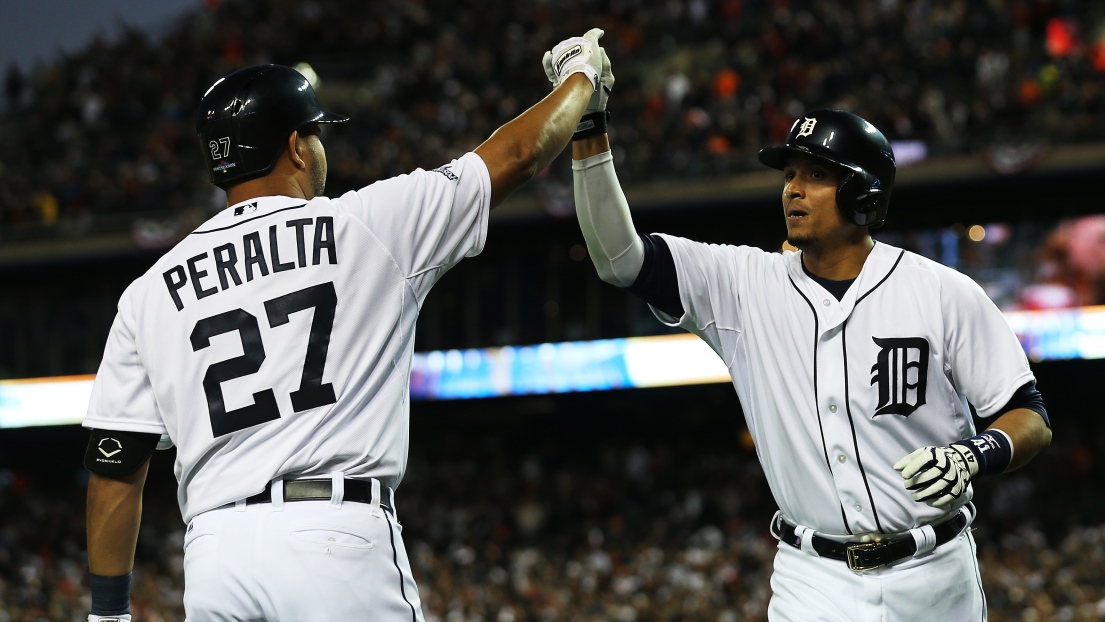 Jhonny Peralta et Victor Martinez