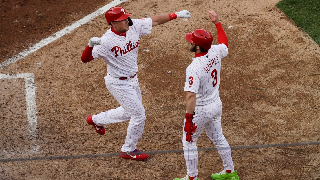 Rhys Hoskins et Bryce Harper