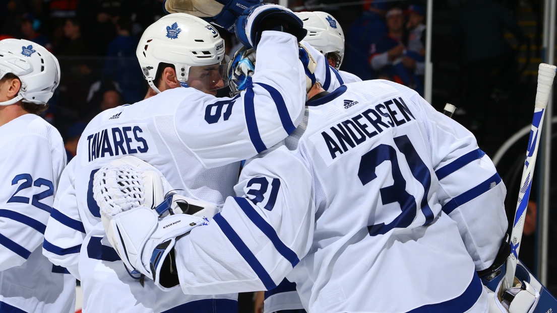 John Tavares et Frederik Andersen