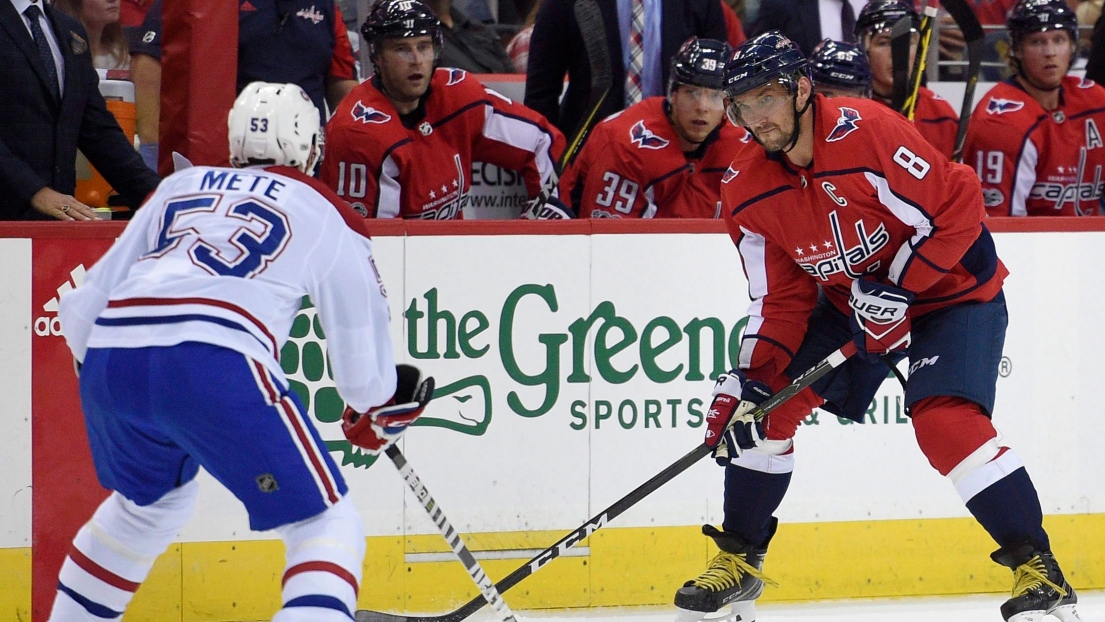 Alex Ovechkin et Victor Mete