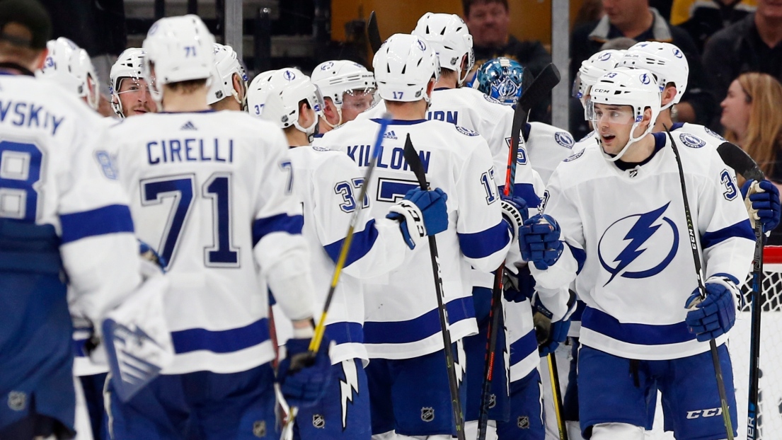 Le Lightning de Tampa Bay célèbre