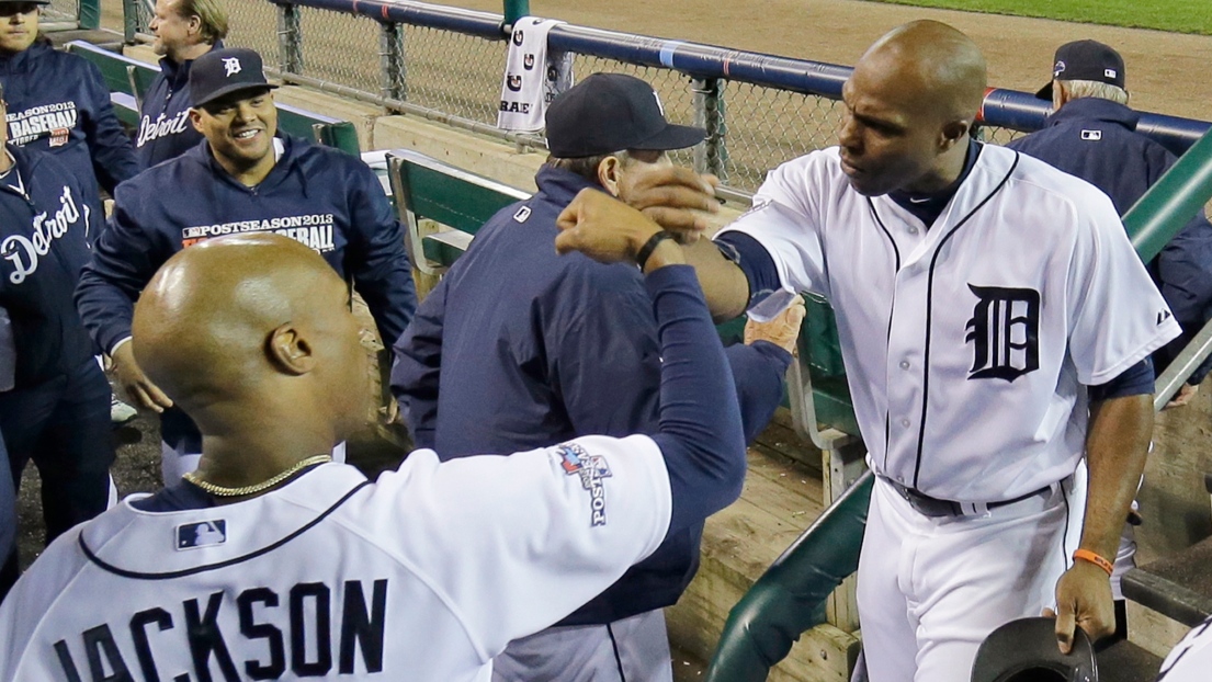 Austin Jackson et Torii Hunter