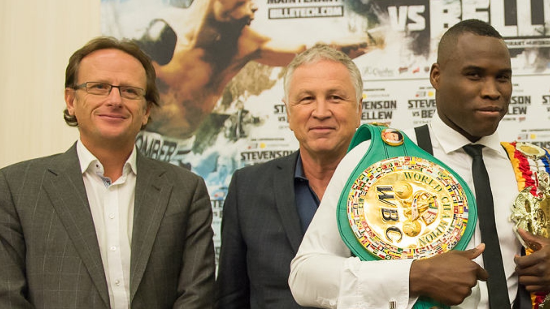 Jean Bédard, Yvon Michel, Adonis Stevenson, Tony Bellew et Eddie Hearn