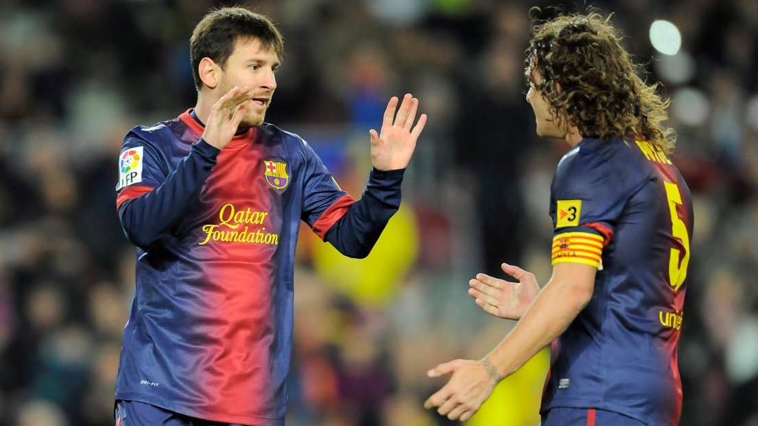 Lionel Messi et Carles Puyol