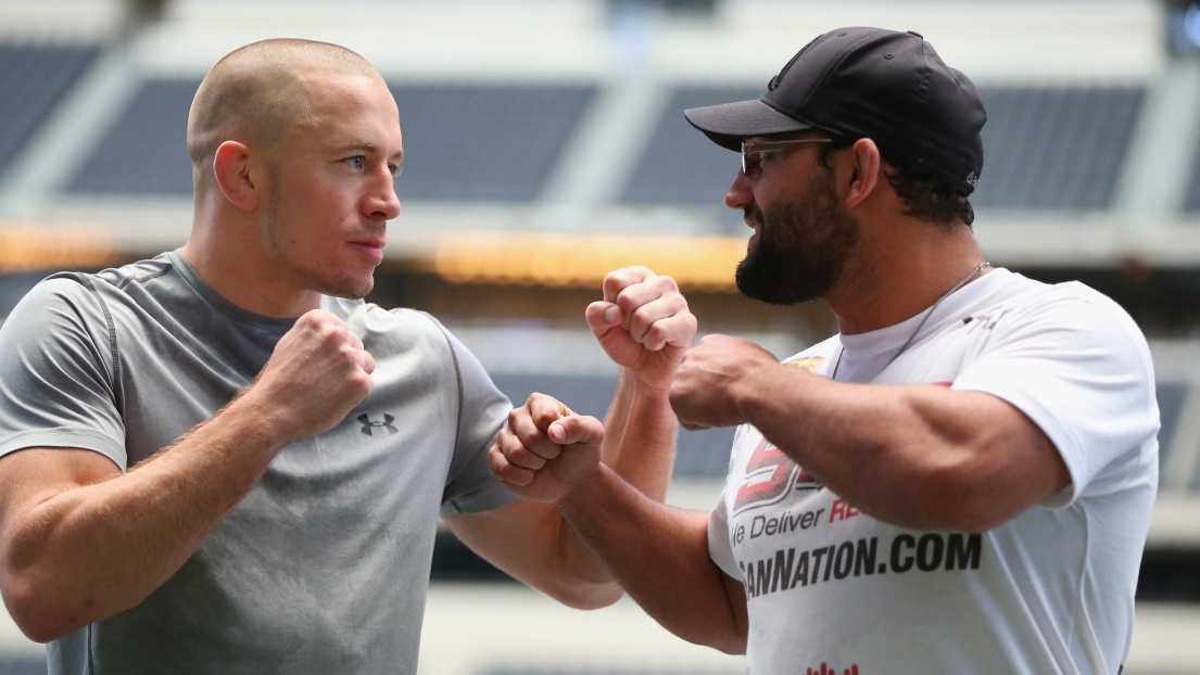 Georges St-Pierre et Johny Hendricks