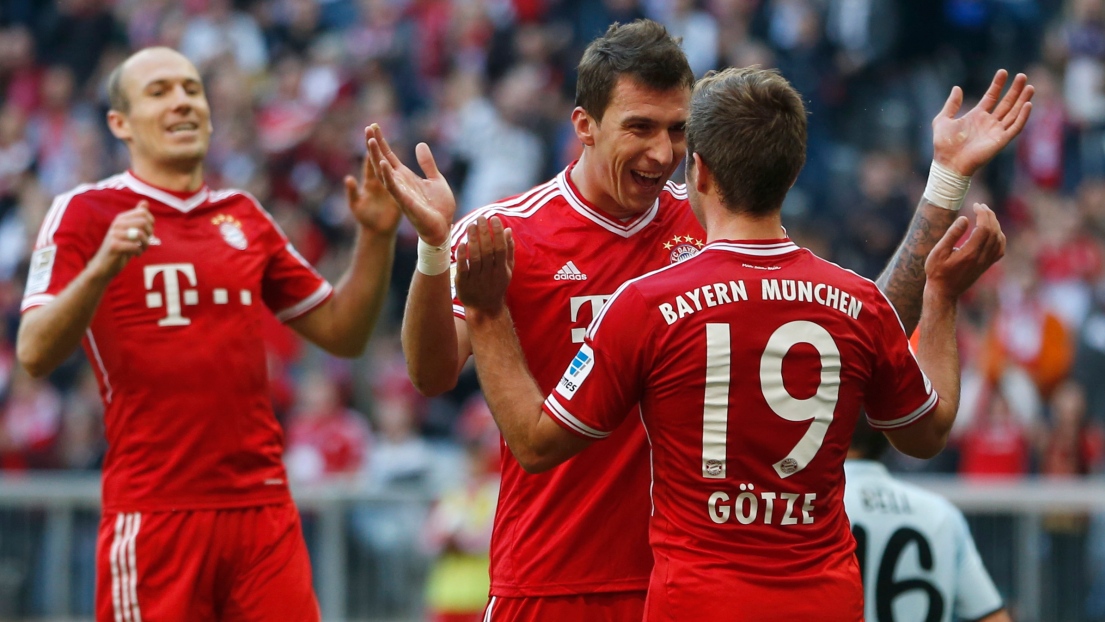 Mario Mandzukic et Mario Goetze