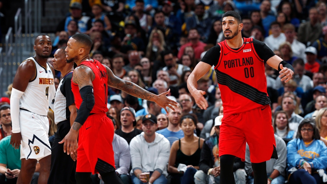 Damian Lillard et Enes Kanter