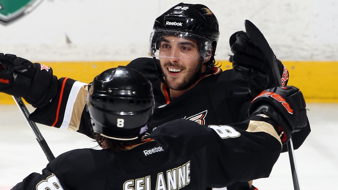 Teemu Selanne et Mathieu Perreault